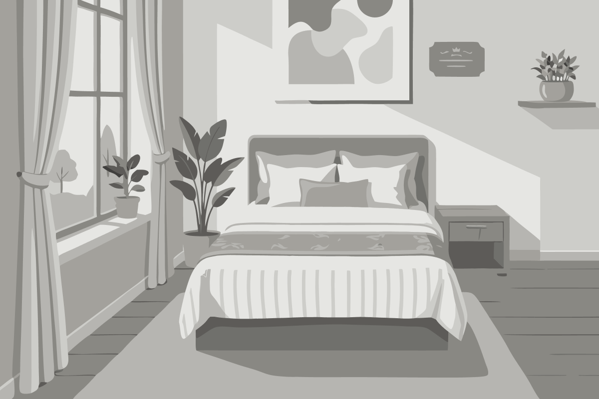 Deluxe Corner Suite Old Port View with king bed, marble bathroom and wooden floor